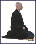 posture de zazen profile droit